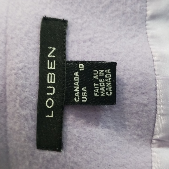 Louben made in Canada wool cashmere mix size 10.  Lavender.  Staple for capsule - Picture 10 of 13